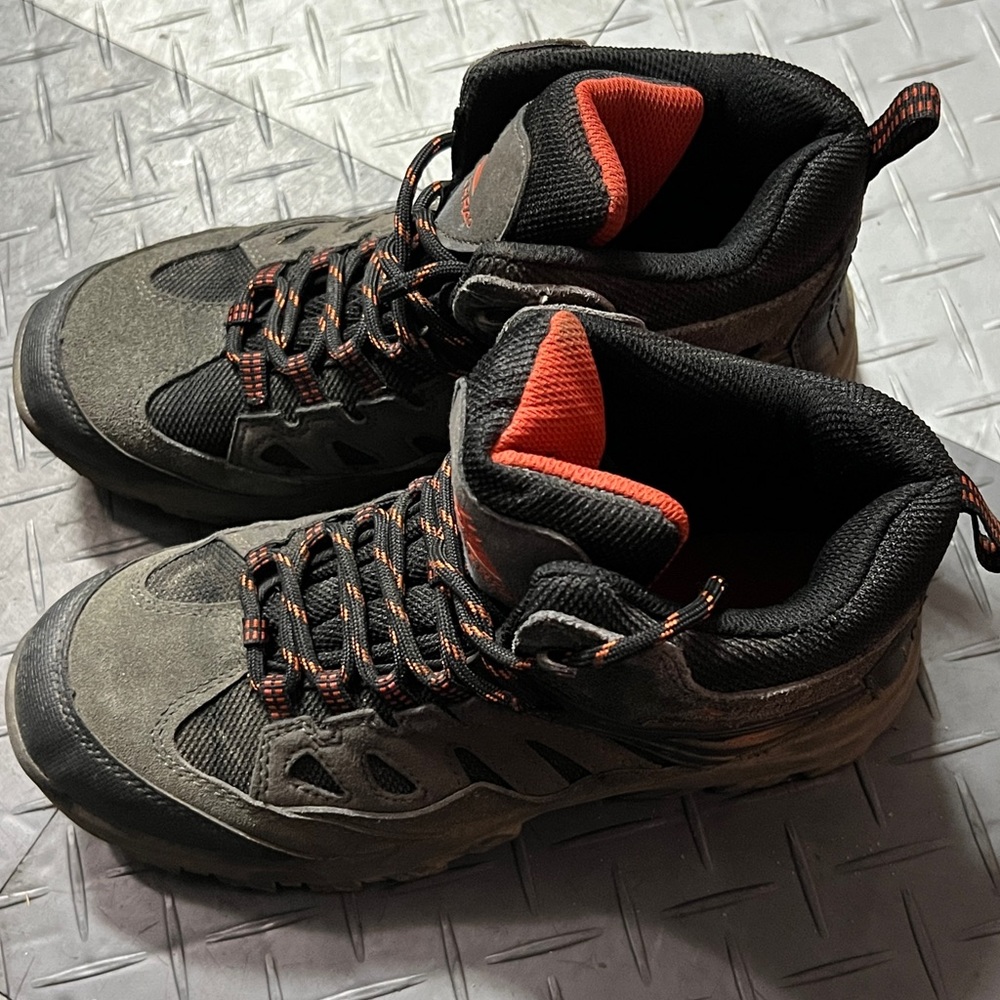 High Sierra Trooper Boys' Hiking Boots size 7 Color Gray Orange - Picture 6 of 10